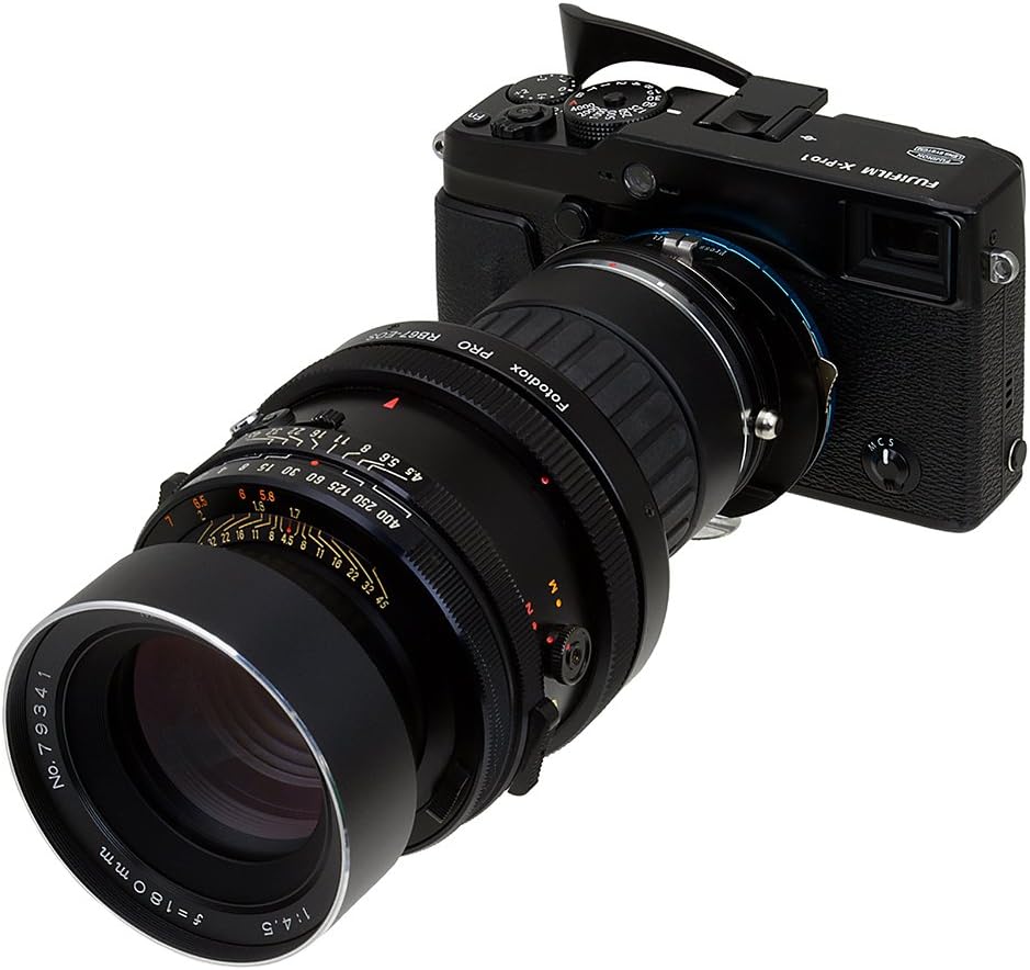 Fotodiox Pro Combo Lens Mount Shift Adapter Compatible with Mamiya RB67 and RZ67 Lenses on Fuji X-Mount Cameras