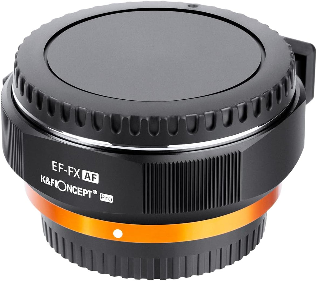 K&F Concept Auto Focus EF/EF-S to FX Lens Mount Adapter, Electronic Lens Mount Adapter Ring Compatible for Canon EF EF-S Mount Lens to Fuji FX Mount Cameras