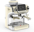 15 Bar Pump Professional Pressure Coffee Maker, Manual Espresso Machine, with Milk Frother/Steam Wand Compact Stainless Steel Coffee Maker