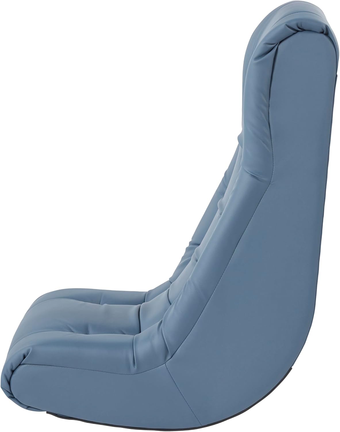 FDP Tufted Floor Rocker for Kids, Teens and Adults Comfortable, Ergonomic Chair for Reading, Playing Video Games, or Watching TV - Powder Blue, 10488-PB