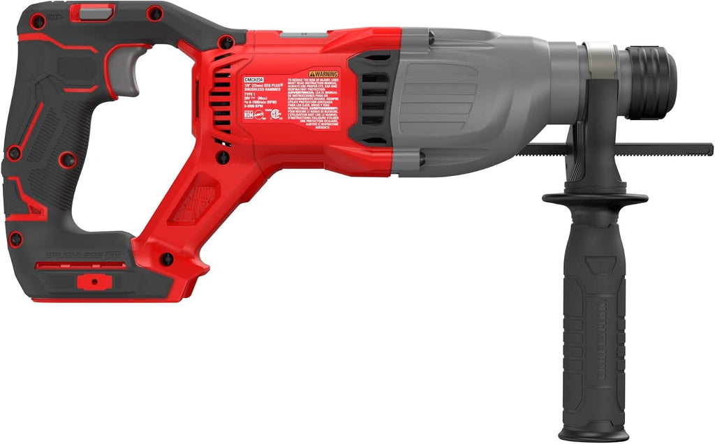 CRAFTSMAN V20 RP SDS Rotary Hammer Drill, Cordless, 7/8 inch, 2 Joules, Bare Tool Only (CMCH234B)