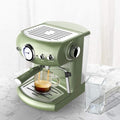 Fully Semi-Automatic Coffee Machine Retro Style Espresso Pump Type Household and Commercial Steam Type Milk Foam Strong Steam