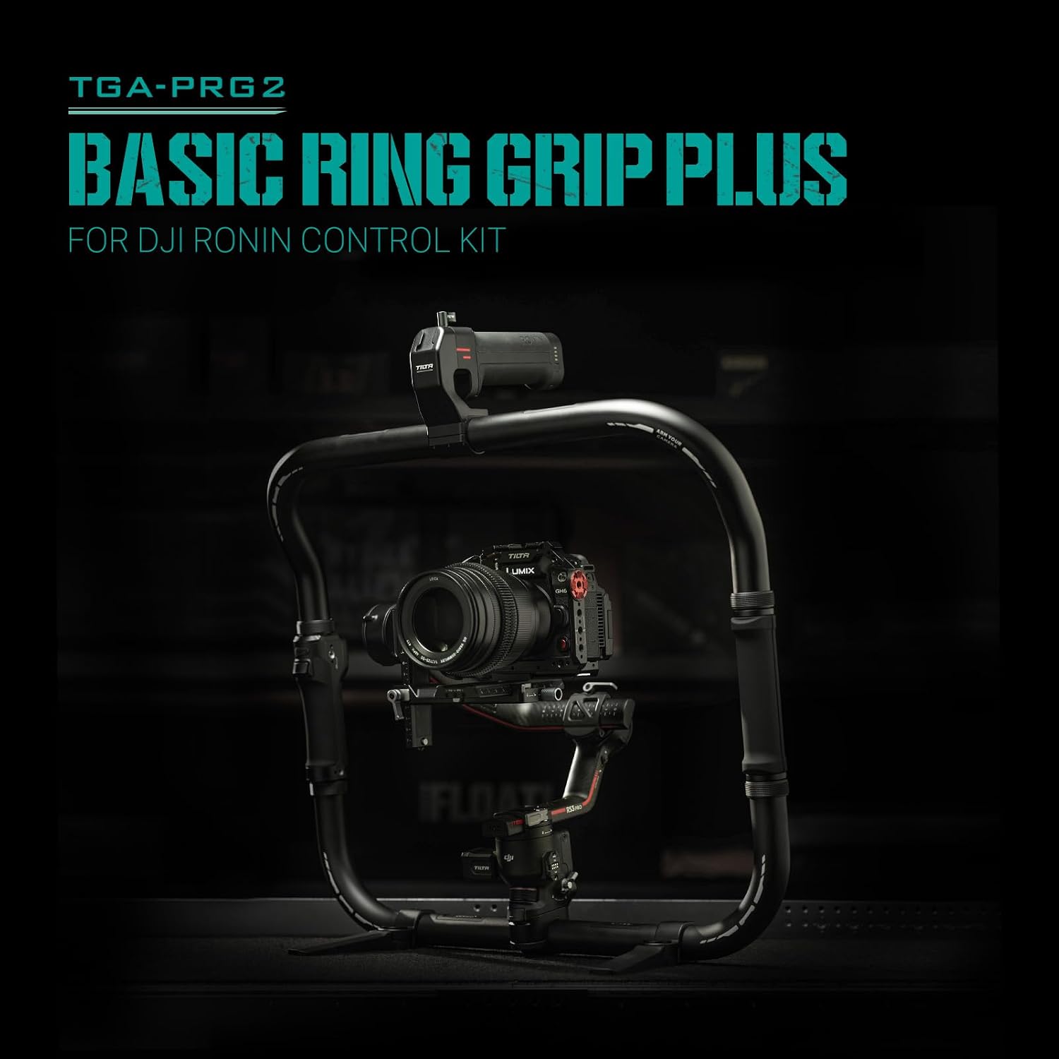 Tilta Basic Ring Grip Plus Control Kit Compatible with DJI RS2, RS3 Pro, RS4, RS4 Pro, RS5 | Wireless Gimbal Control | Dual Handle Support System
