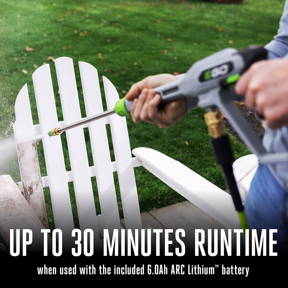 EGO Power+ Electric Pressure Washer, 2100 PSI Power Washer, Includes 56V 6.0Ah Battery and Charger - HPW2105