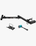 Young 250 lbs Heavy Duty Swing Away Hitch Adapter for Bike Rack & Cargo Carrier, Pre-Assembled 2' Hitch Extender