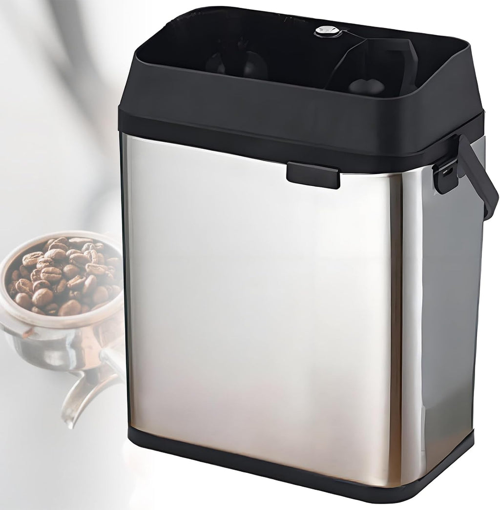 Electric Portafilter Cleaning Machine, Portafilter Cleaner Electric, 3L Large Capacity, 300 RPM Coffee Filter Holder Cleaner with 2 Scrapers and Brush, for Home or Coffee Bar Silver