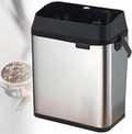 Electric Portafilter Cleaning Machine, Portafilter Cleaner Electric, 3L Large Capacity, 300 RPM Coffee Filter Holder Cleaner with 2 Scrapers and Brush, for Home or Coffee Bar Silver