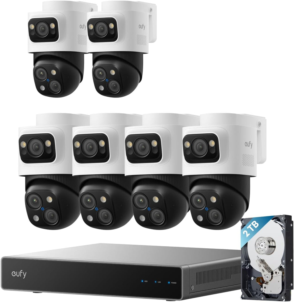 eufy PoE NVR Security System S4 Max + 2 PoE Cam S4 Add-Ons