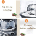 Coffee Maker, Coffee Maker Brewer for K-Cup Pod & Ground Coffee, Coffee Machine and Coffee Grinder Bundle, Stainless Steel Coffee Machine Home Automatic Drip Coffee Maker