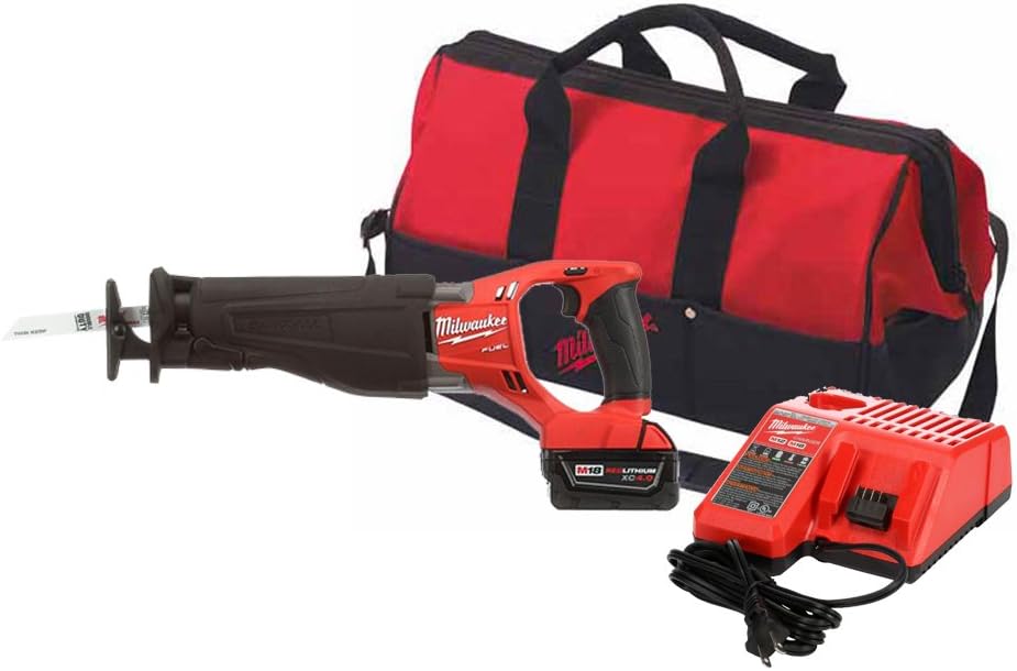 Milwaukee 2720-21 M18 Fuel 18-Volt Lithium-Ion Brushless Cordless Sawzall Reciprocating Saw Kit