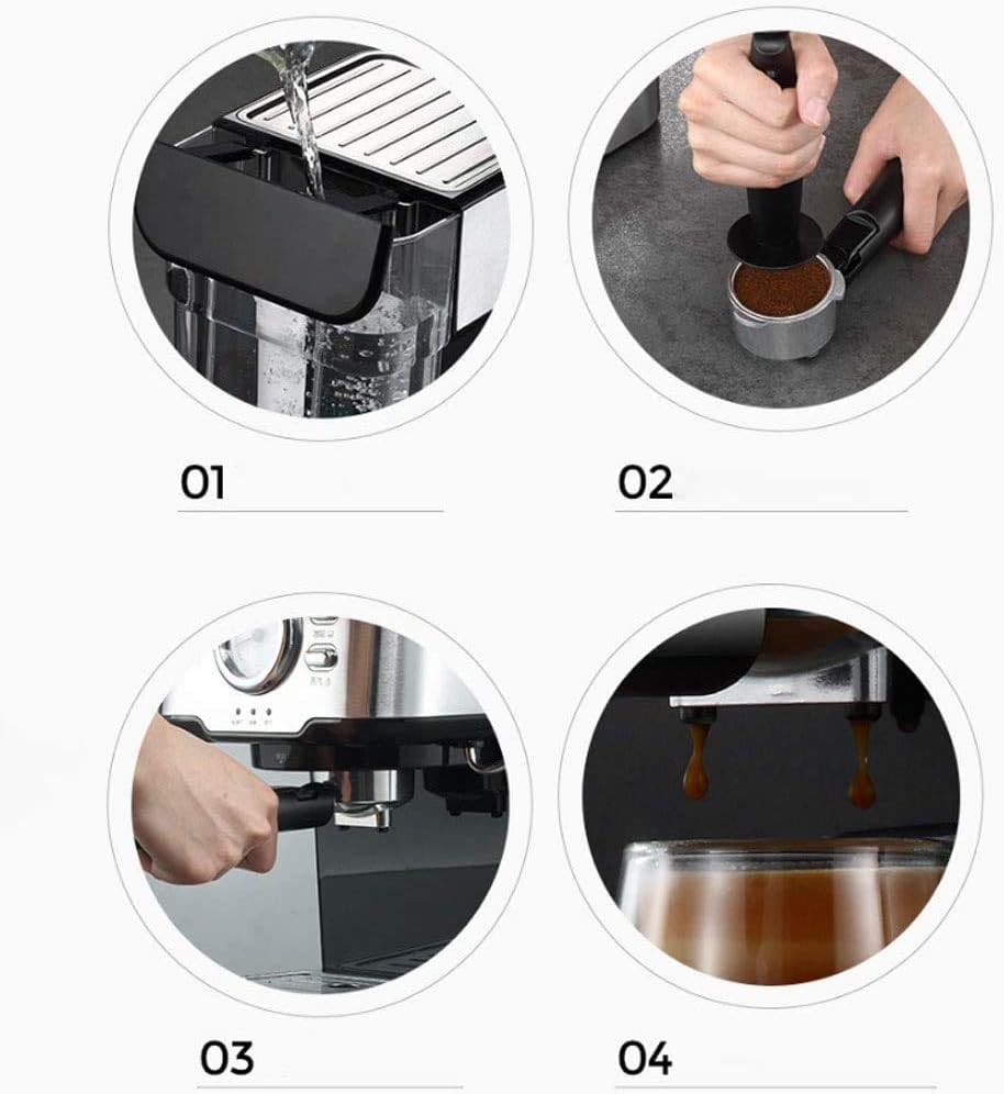 Coffee Machine Coffee Machine Household Semi-Automatic Espresso Coffee Maker Machine 20Bar Cappuccino Latte Milk Foam Coffee Maker Compatible with Cafe Shop