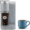 K-Iced Essentials Coffee Maker, Single-Serve KCup Pod Brewer with Removable Reservoir and Auto-Off, Energy Efficient, Includes K Iced Tumbler, Compact, Arctic Gray