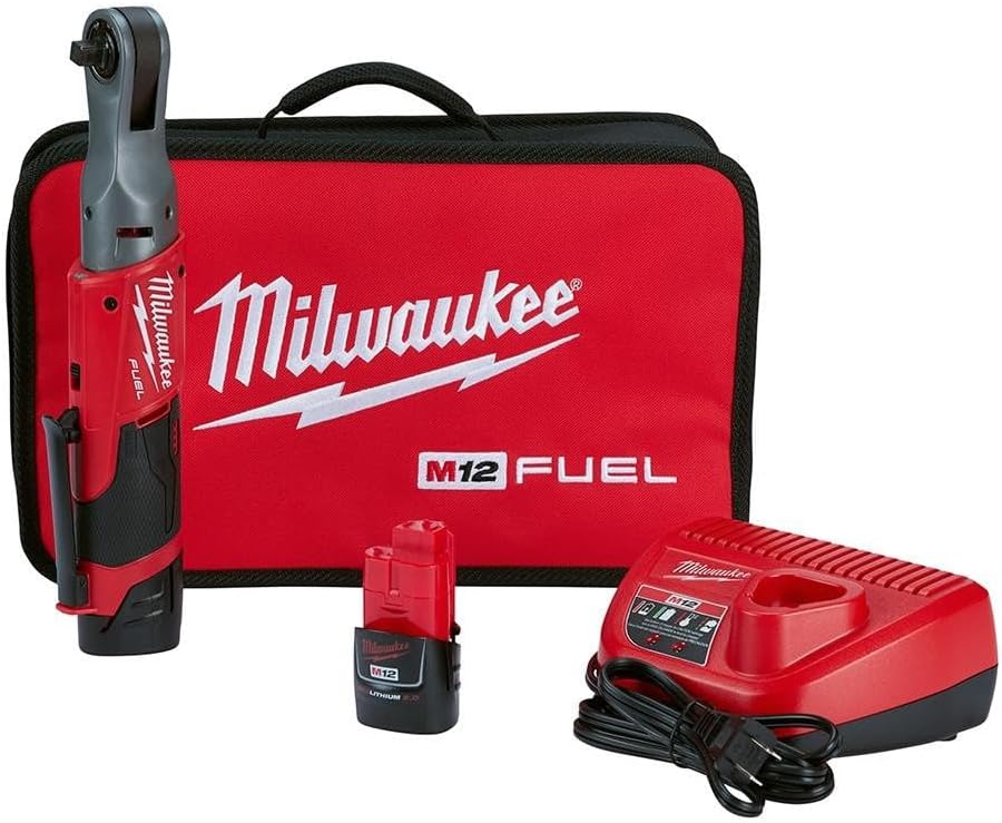 M12 FUEL 3/8' RATCHET 2BAT