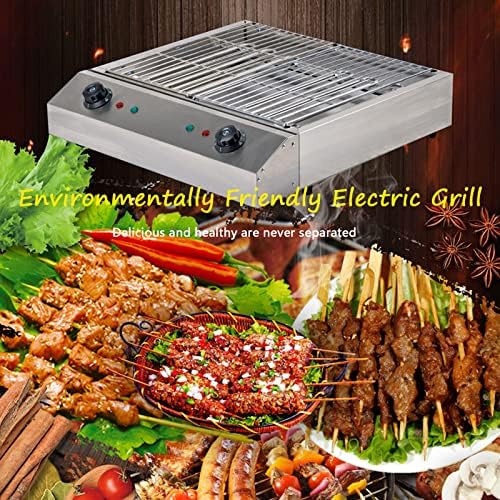 2800W Electric Smokeless Indoor Grill - Portable BBQ Table Top Griddle with Water Drip Tray & Temperature Control for Perfect Outdoor Picnics & Indoor Cooking