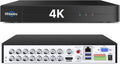 Hiseeu 16 Channel 4K Security DVR 8MP Digital Video Recorder Advanced CCTV DVR for Security Camera,AHD/TVI/CVI/CVBS/IPC 5 in 1 Hybrid,No Monthly Fee,Remote Access(No Hard Drive)