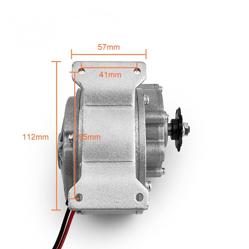 Tricycle Motor for Adults, Cargo 3 Wheel Bicycle, Brushed Gear,(36V 450W 21mm Adapter)