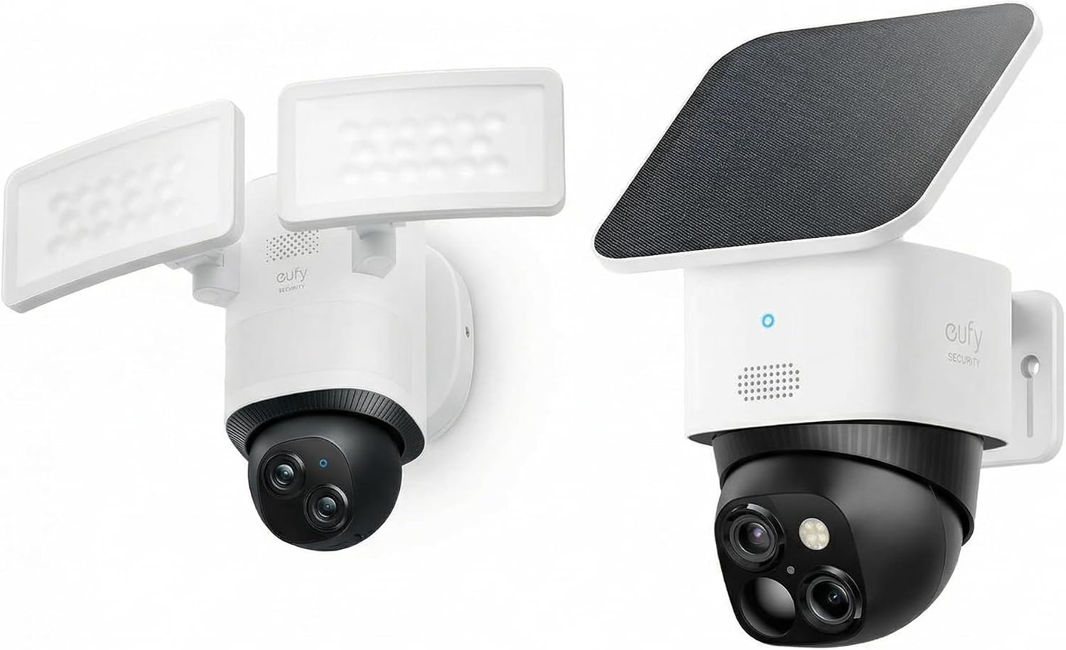 eufy Security Camera Floodlight Camera E340 Wired with SoloCam S340, Security Camera Outdoor, 360° PTZ, 24/7 Recording, 2.4G/5G Wi-Fi, 2000 LM, Dual Cam, HB3 Compatible, No Monthly Fee