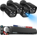 《 100FT Night Vision 》Outdoor Wired Security Camera System, Home Video Surveillance Systems, Surveillance DVR Kits