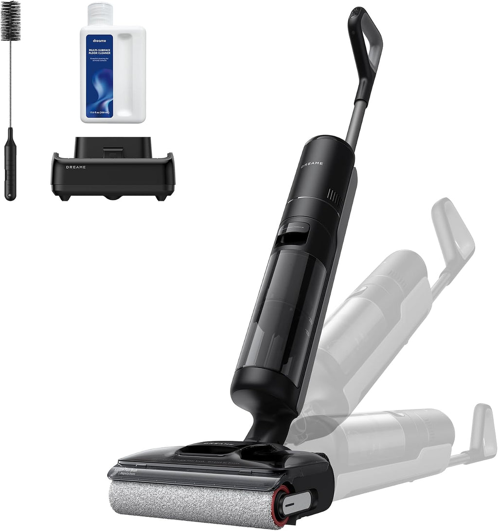DREAME H12 Pro Gen2 Vacuum Mop, 0 Tangle Wet Dry Vacuum Cleaner, Cordless Vacuum Mop All-in-One for Hard Floors, 180° Lie-Flat Floor Cleaner Machine with 194°F Hot Self-Cleaning, 50Mins Runtime