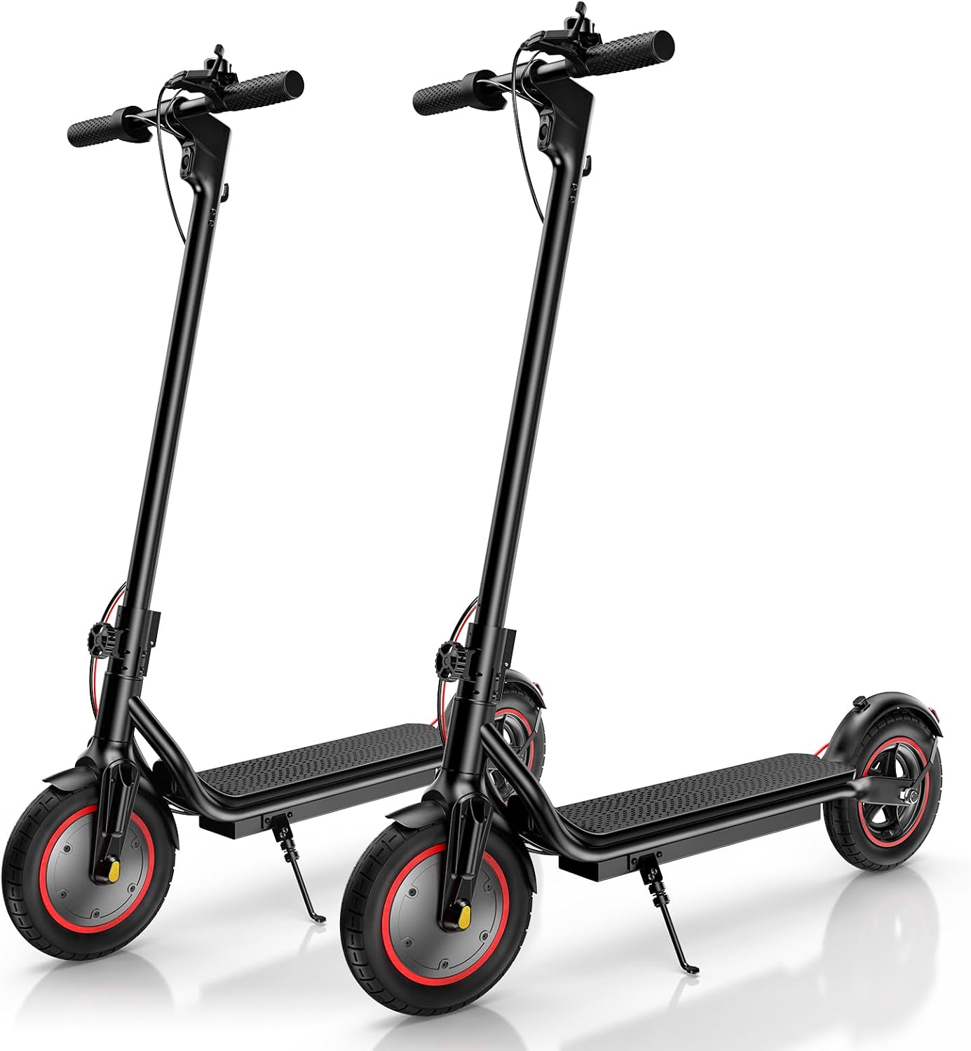 Electric Scooter, 28/22 Miles Range, 28/23 MPH Speed, 10' Tire, 1000/500W Powerful Motor, Disc Brake & Smart APP, with Lights, Portable Foldable Commuting Electric Scooter for Adults and Teens
