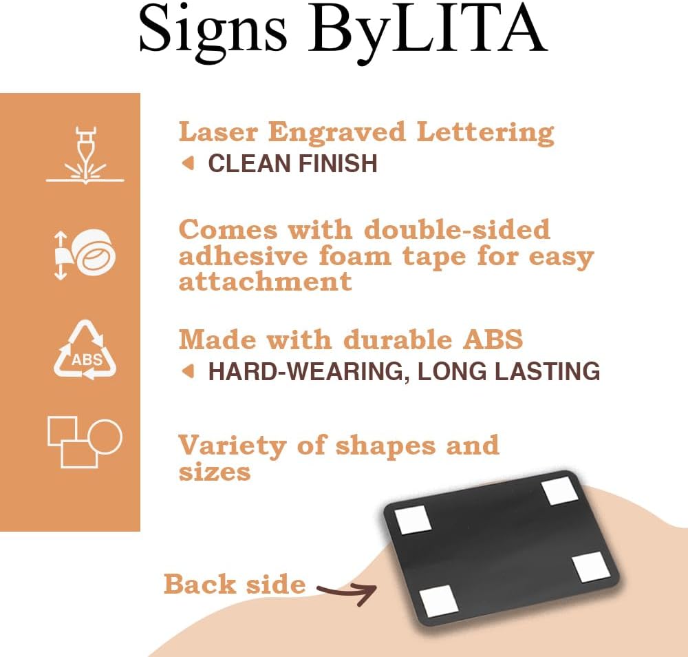 Signs ByLITA Classic Framed Please Do Not Knock Or Ring Doorbell Wall or Door Sign - Easy Installation | Mail Delivery Instruction | Do Not Disturb (Black/Silver) - Large 10 Pack