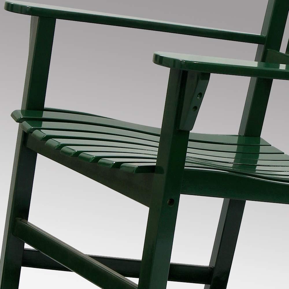 Cambridge Casual Solid Wood Bentley Porch Rocking Chair, Hunter Green
