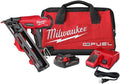 Milwaukee M18 Fuel 15 Ga. 18 Volt Brushless 34 deg Angled Finish Nailer Kit