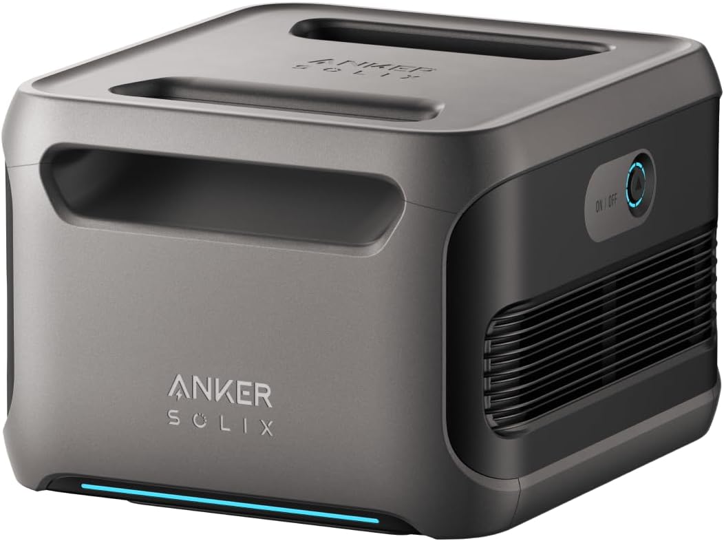 Anker SOLIX BP3800 Expansion Battery, 3840Wh LiFePO4 Battery with 10-Year Lifespan, for SOLIX F3800 Series, for Home Use, RV, and Emergencies