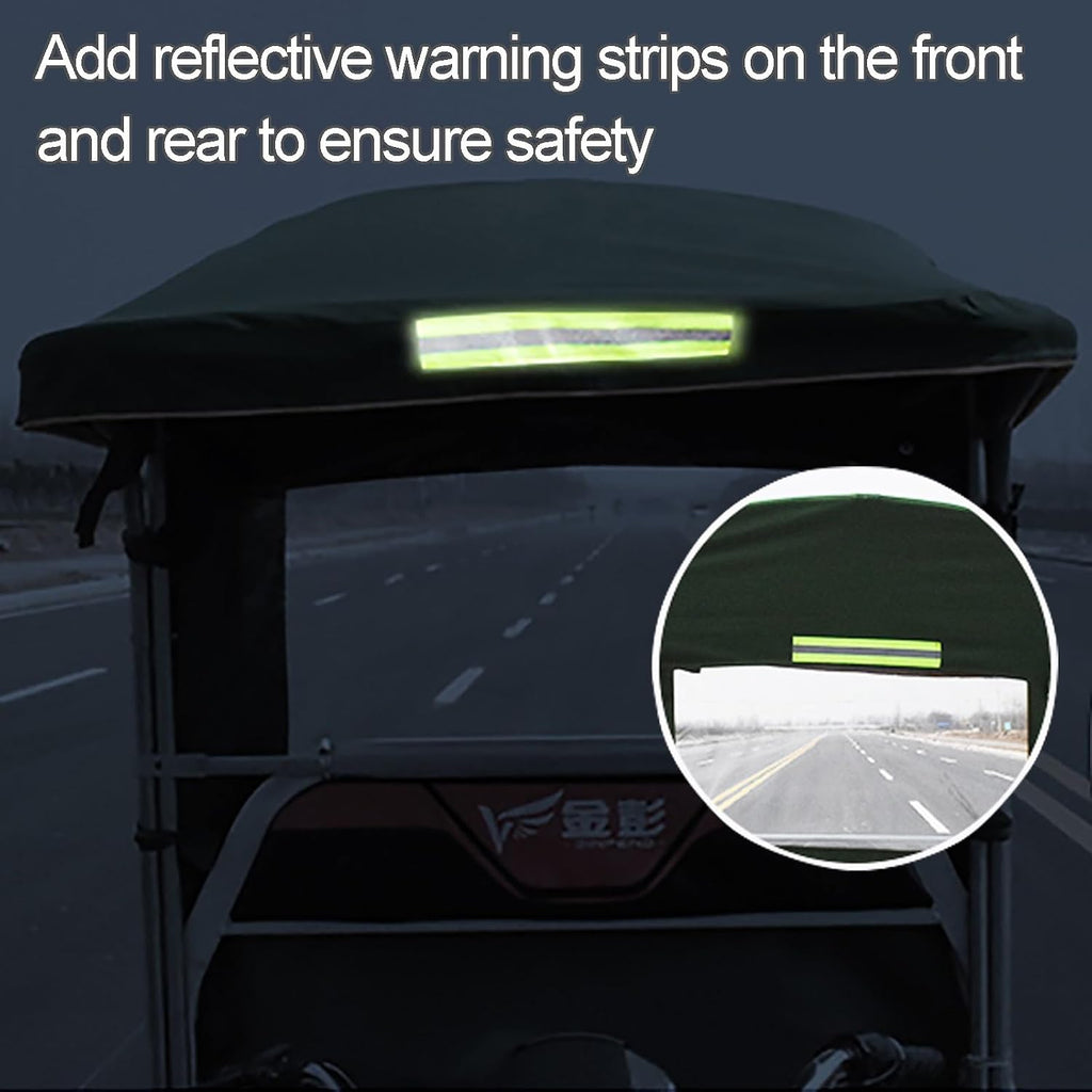 Adult Tricycle Cover,Ideal for Heavy Duty Electric Tricycle,Motorcycles or SANBENGZI Outdoor Riding, 3-Wheel Bike Riding from Rain,Dust,and Sun (Color : Blue, Size : 90cm/35.5in)