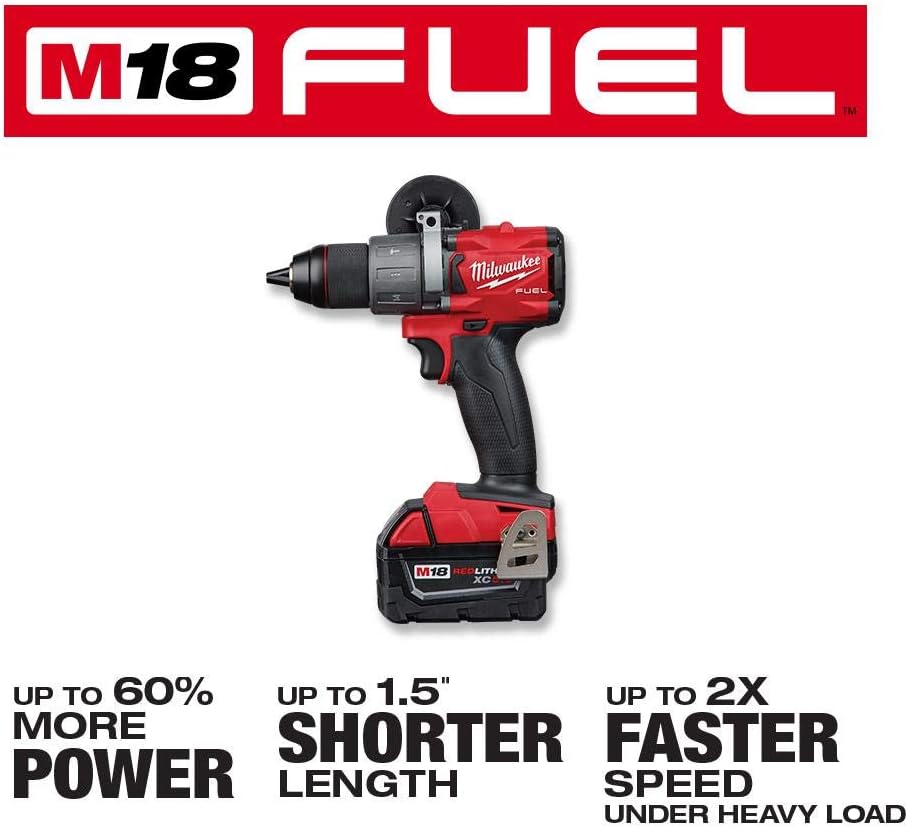 Milwaukee 2997-22PO M18 Fuel 18 Volt lithium-Ion Cordless Brushless Impacte Driver and Hammer Drill Combo Kit with Packout Case