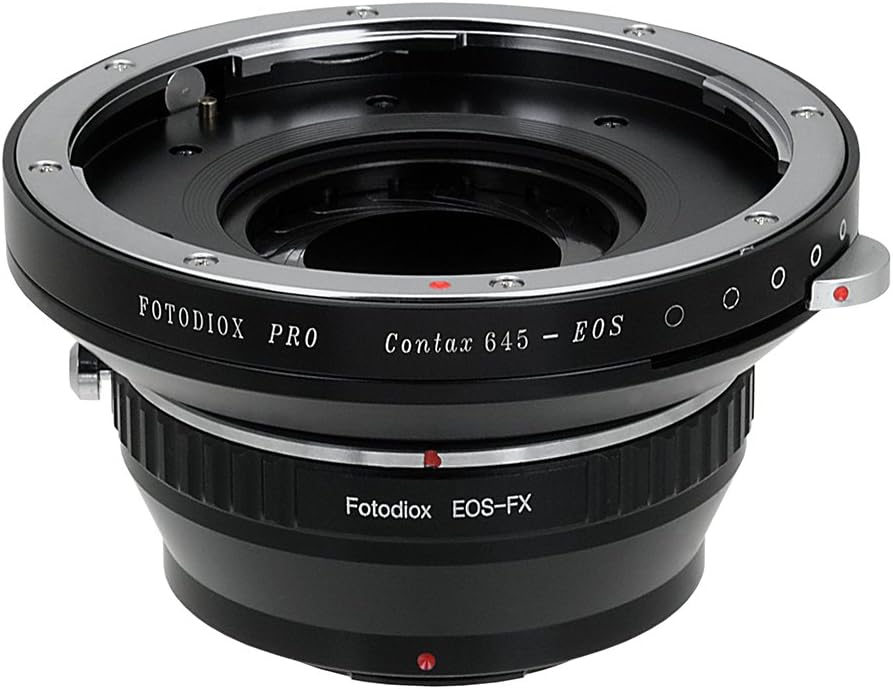 Fotodiox Pro Lens Mount Double Adapter Contax 645 and Canon EF/EF-s Lenses to Fuji Film X-Series Mirrorless Cameras (X-Mount)