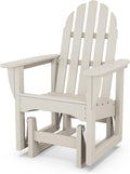 POLYWOOD ADSGL-1SA Classic Adirondack Glider Chair, Sand