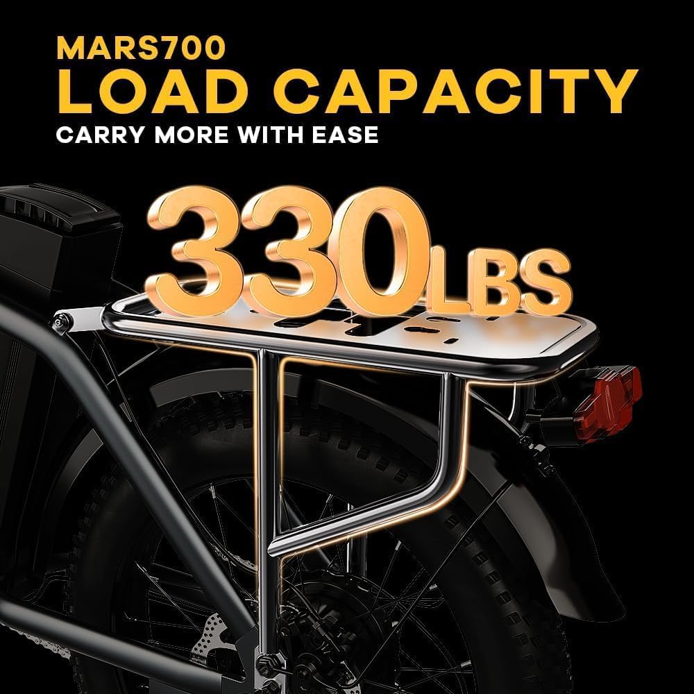 Folding Electric Bike, Removable Large Capacity Battery Ebike,Fat Tire Adult E-Bik,Long Range, Long-lasting Ebike