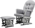 Angel Line Grayson Glider and Ottoman, Gray w/Gray Cushion