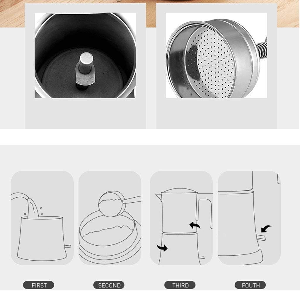 Coffee Machine Coffee Machine Coffee Maker Mocha Coffee Pot Moka Stainless Steel Filter Espresso Coffee Maker Percolator Tool Percolator Pot Electric Coffee Machine 330W