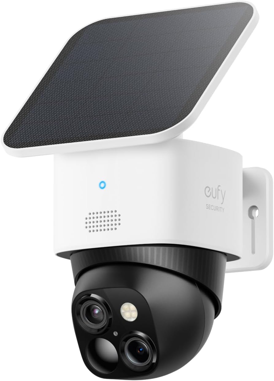 eufy SoloCam S220 and S340, Solar Security Camera, Wireless 360° Pan & Tilt, No Blind Spots, No Monthly Fee, HomeBase S380 Compatible