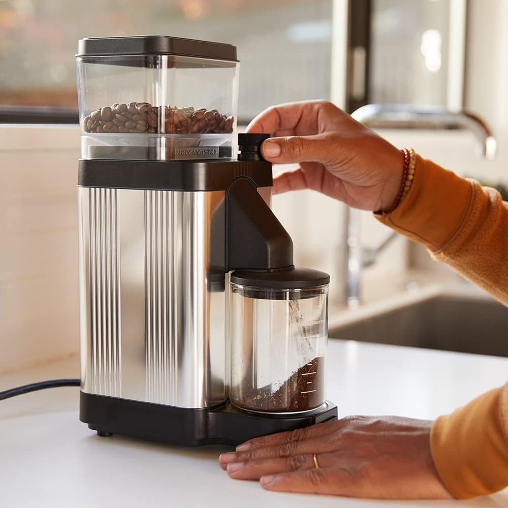 Technivorm Moccamaster 49522 KM5 Burr Coffee Grinder, Matte White