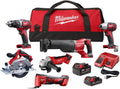 Milwaukee M18 18-Volt Lithium-Ion Cordless Combo Kit (6-Tool) with Two Batteries, Charger and Two Tool Bags