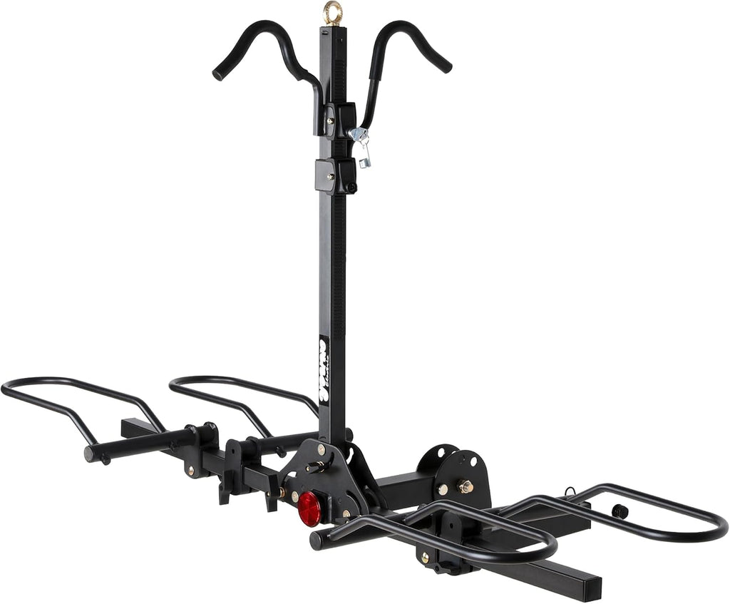 Young Bike Rack for Car, 200 lbs Capacity Hitch Mount 2-Bike Rack with Lock, Heavy Duty Carrier for Fat Tire Bikes Fits SUV Truck RV Van Trailer