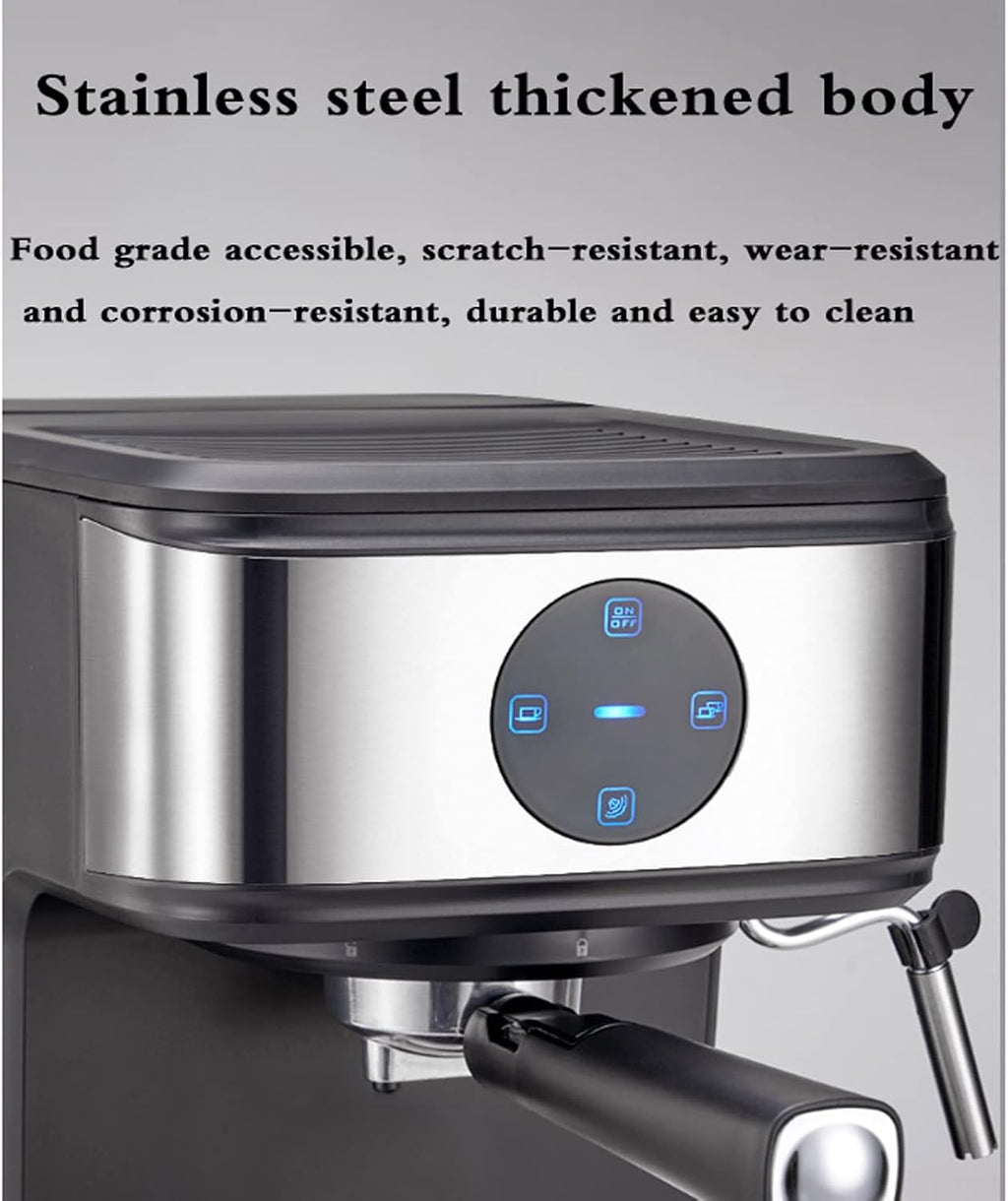 Coffee Machine Espresso Machine Office Small Italian Milk Frother Coffee Machine, 20 Bar Espresso Maker, 92°C Temperature Control, Suitable for Cappuccino Mocha