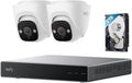 eufy PoE Turret Security Camera E41 with Network Video Recorder S4, NVR Add On Cam, 4K UHD, 122° FOV, F1.6 Color Night Vision, 24/7 Recording, Human/Vehicle/Pet AI Detection