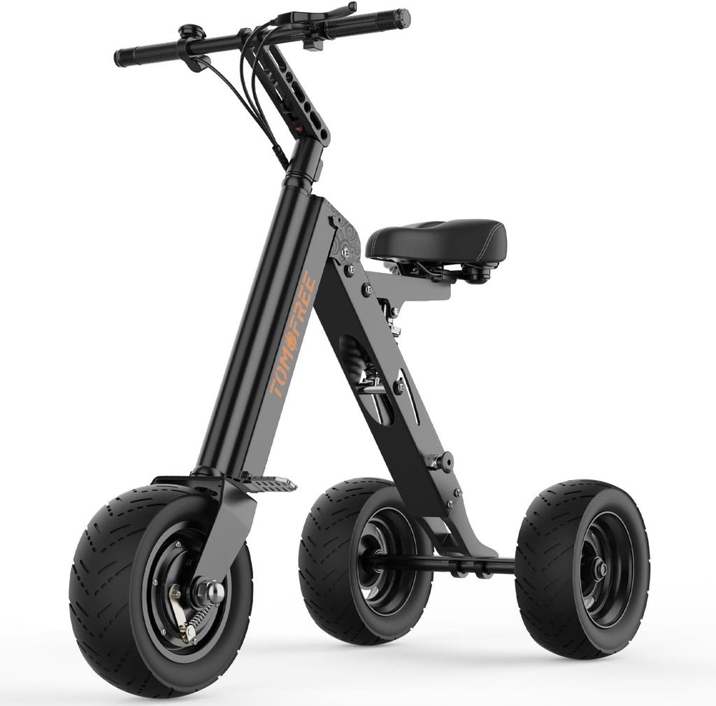 3 Wheel Scooters for Adults, Electric Scooter with Seat, 15.5 Miles Range Foldable Mobility Scooter, Peak 400W Motor, with 36V 7.5Ah Battery & Key Switch, Electric Trike with Reverse Function