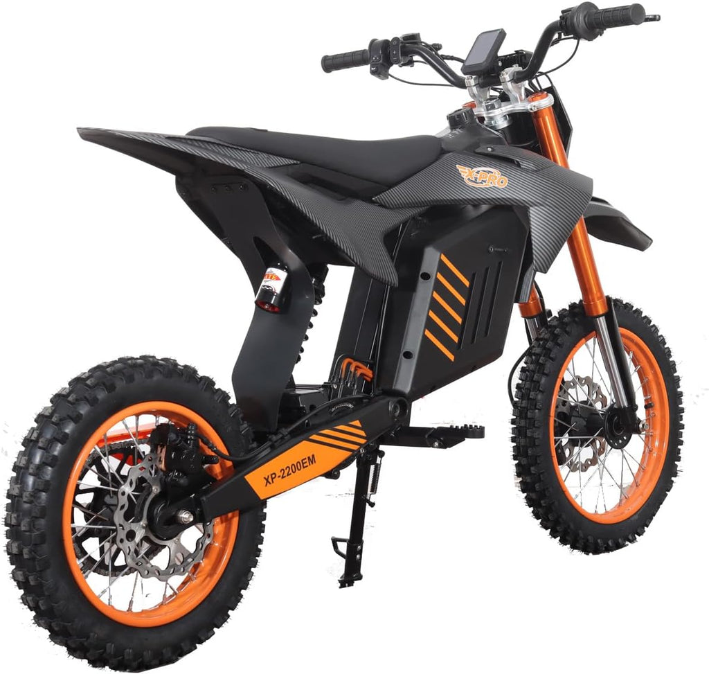 X-PRO E01 2000W 48V 20.8AH Teens Adults Electric Dirt Bike, 14'/12' Wheels