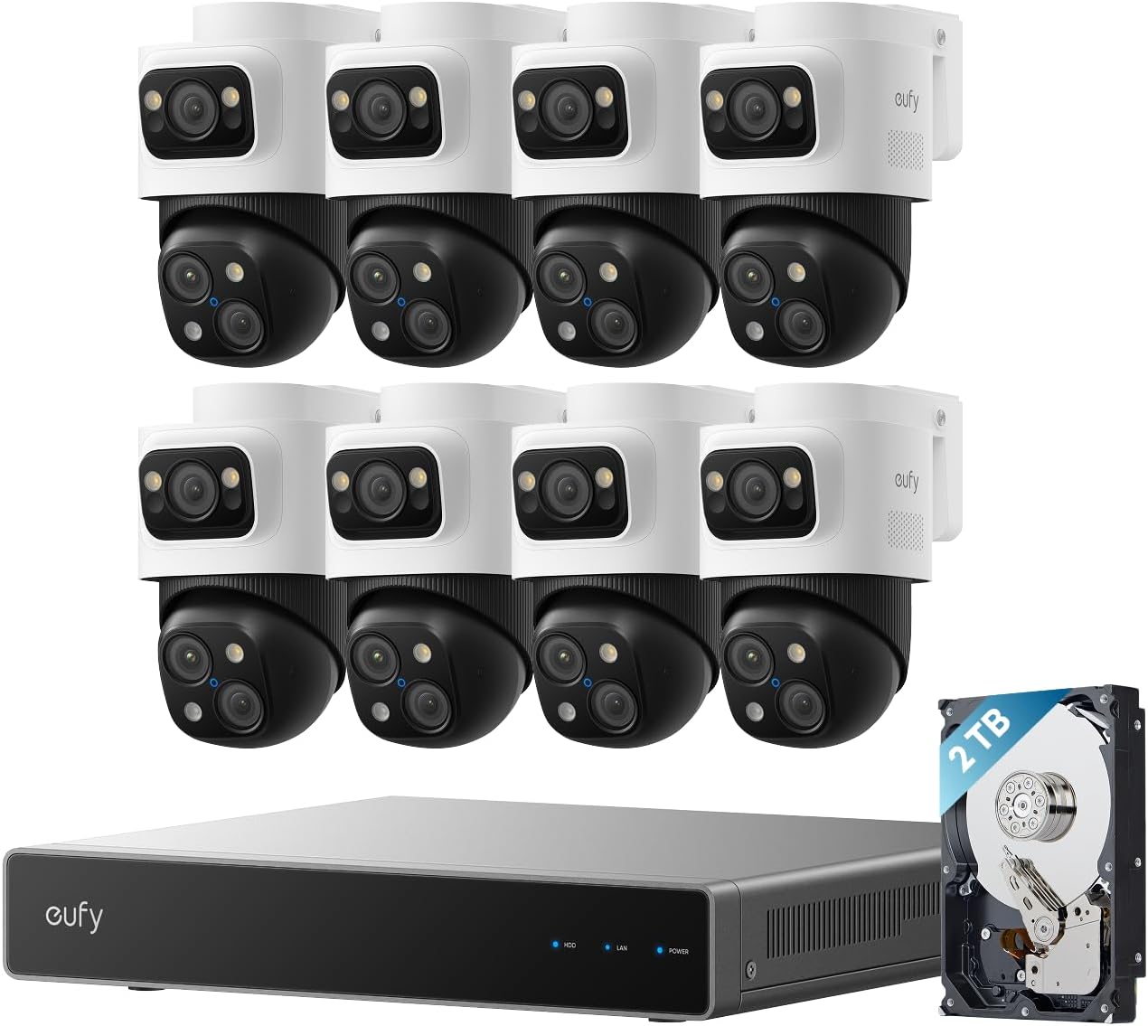 eufy PoE NVR Security System S4 Max + 4 PoE Cam S4 Add-Ons