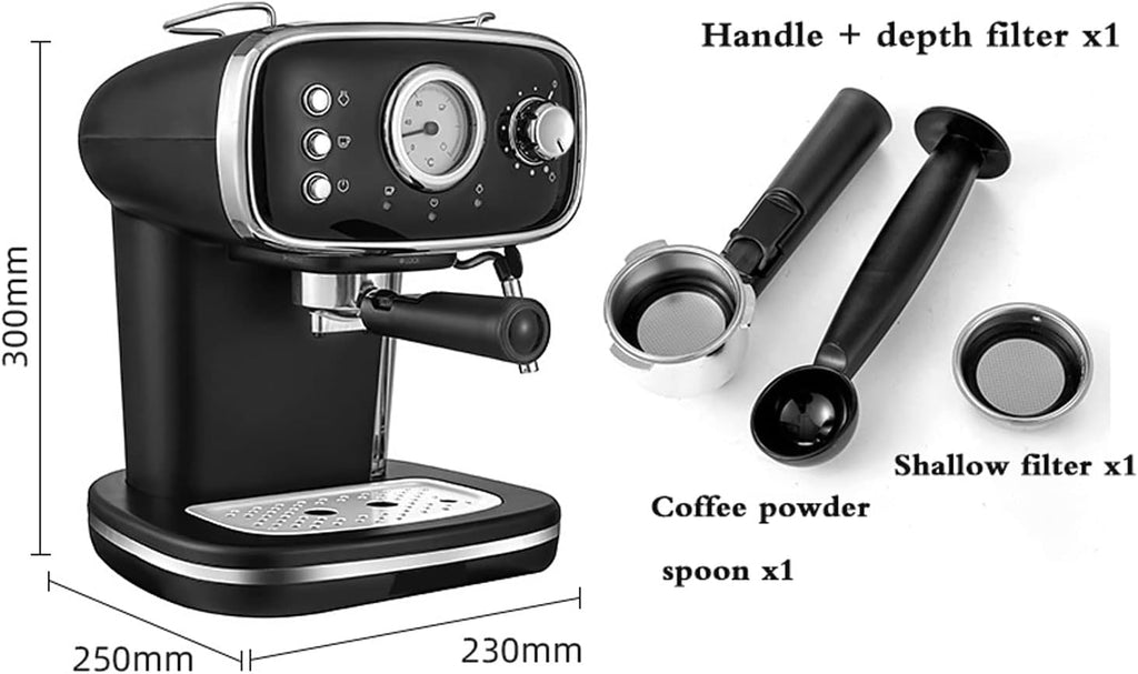 Coffee Machine Espresso Machine 15 Bar Pump Pressure Home Small Milk Frother Coffee Machine,Suitable for Mocha Cappuccino Latte
