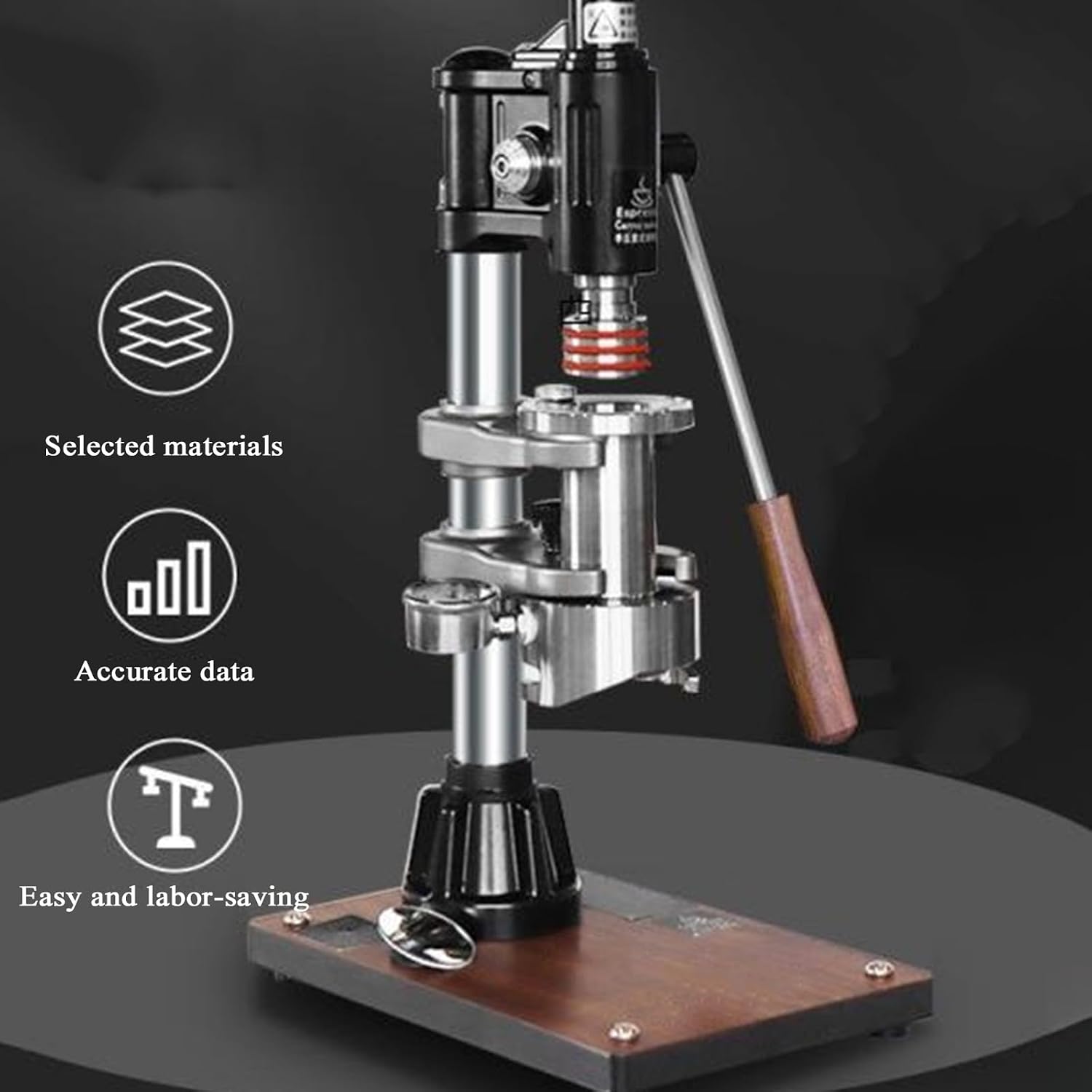 Manual Lever Portable Espresso Maker, Direct Lever Espresso Coffee Machine, Pressure 1-16BAR, Capacity 100ML, for Cappuccino, Latte