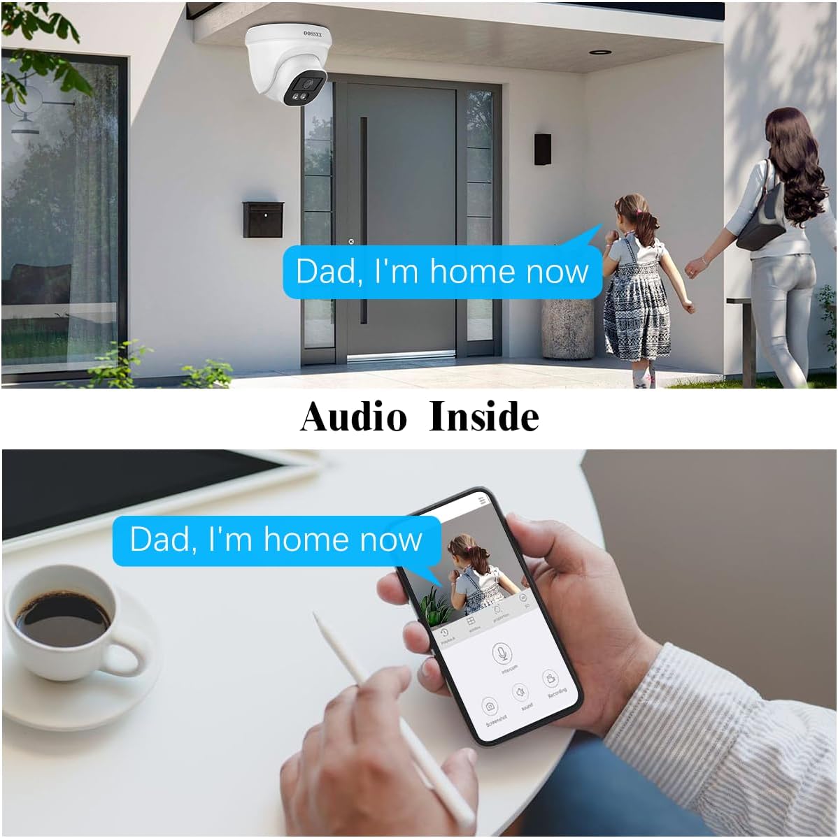 (2026 Update) 4K PoE Security Camera System, 4 Wired Dome Cameras Outdoor Indoor, 130° Wide Angle, 8CH NVR with 3TB HDD, Built-in Mic, Free App Remote Access, No Monthly Fee, 90 Days Recording