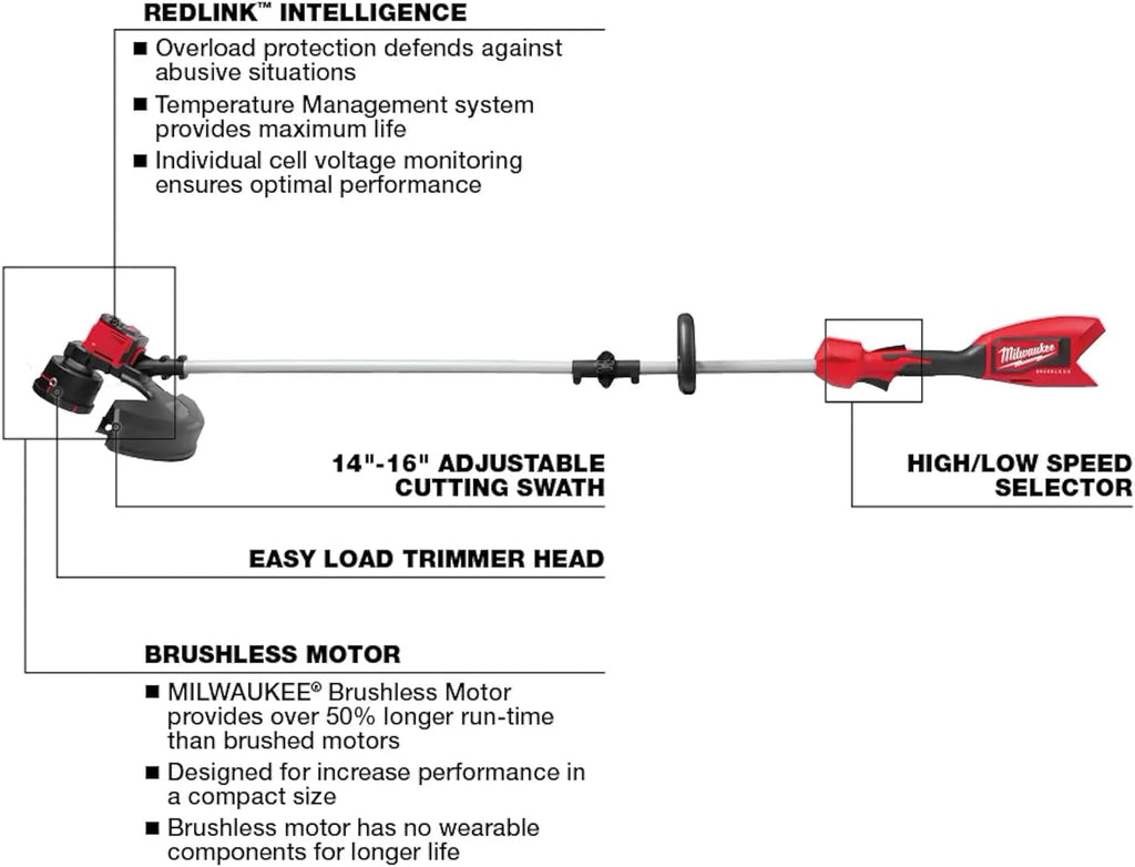 Battery Powered M18 Brushless String Trimmer (Tool-Only) 2828-20
