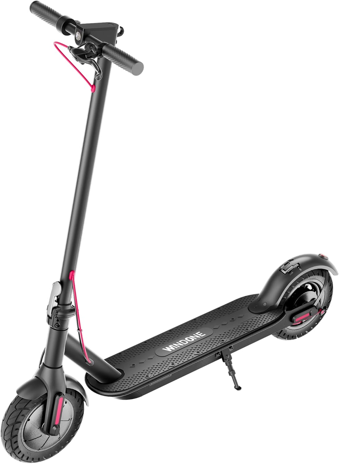 Windone Electric Scooter for Adults, 430W Peak Motor, 19MPH & 17-Mile Range, Foldable Commuter Scooter with 10' Shock-Absorbing Tires & Dual Braking System (UL 2272 Certified)