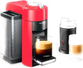 Nespresso Vertuo Coffee and Espresso Machine by De'Longhi with Milk Frother,1100 ml, Shiny Red